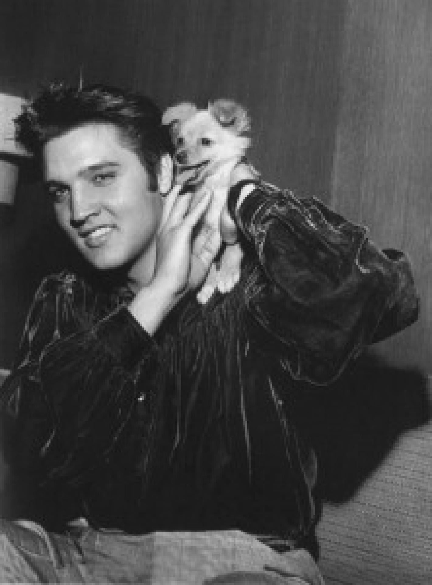 Elvis Presley und Sweat Pea, 1956